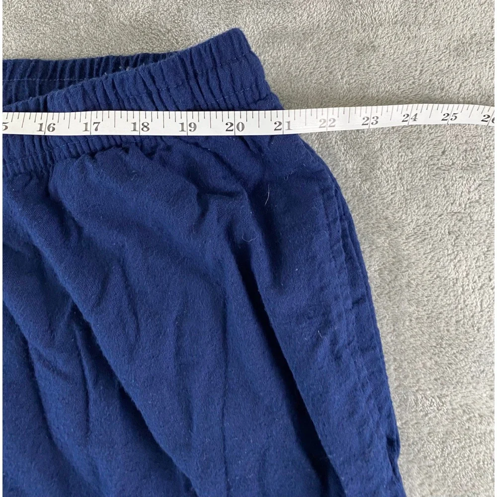 KingSize Mens 3XL Big Navy Blue Cotton Lounge Pajama Pants Elastic Drawstring